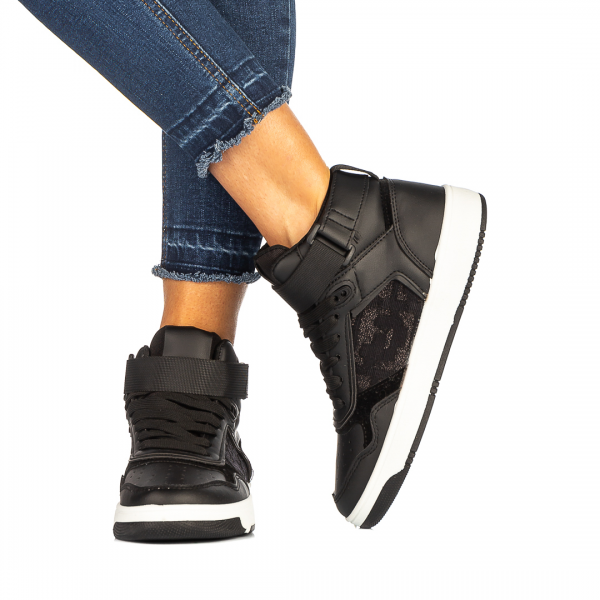 Γυναικεία αθλητικά παπούτσια Gretola μαύρα, 3 - Kalapod.gr